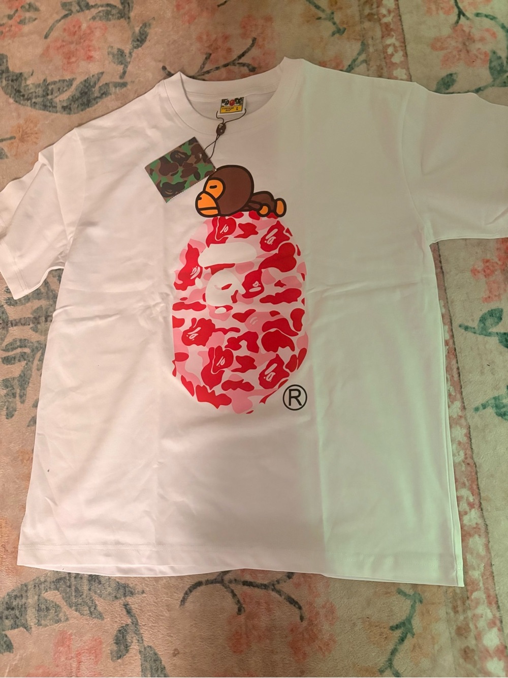Bape tee size med